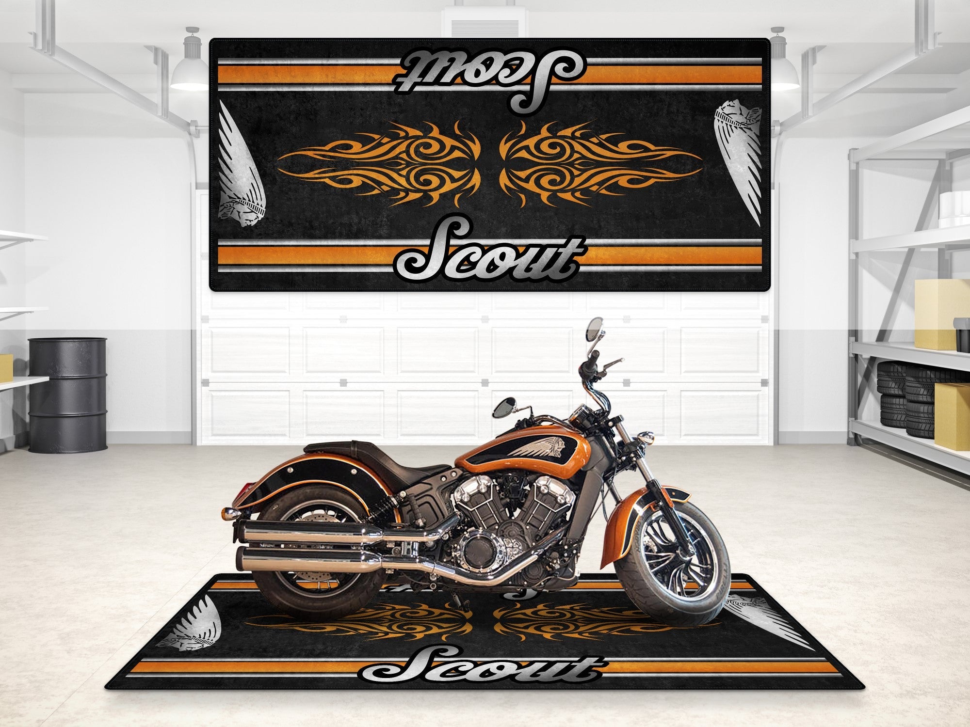 MPM Motorcycle Mat for Indian Scout - MM7323