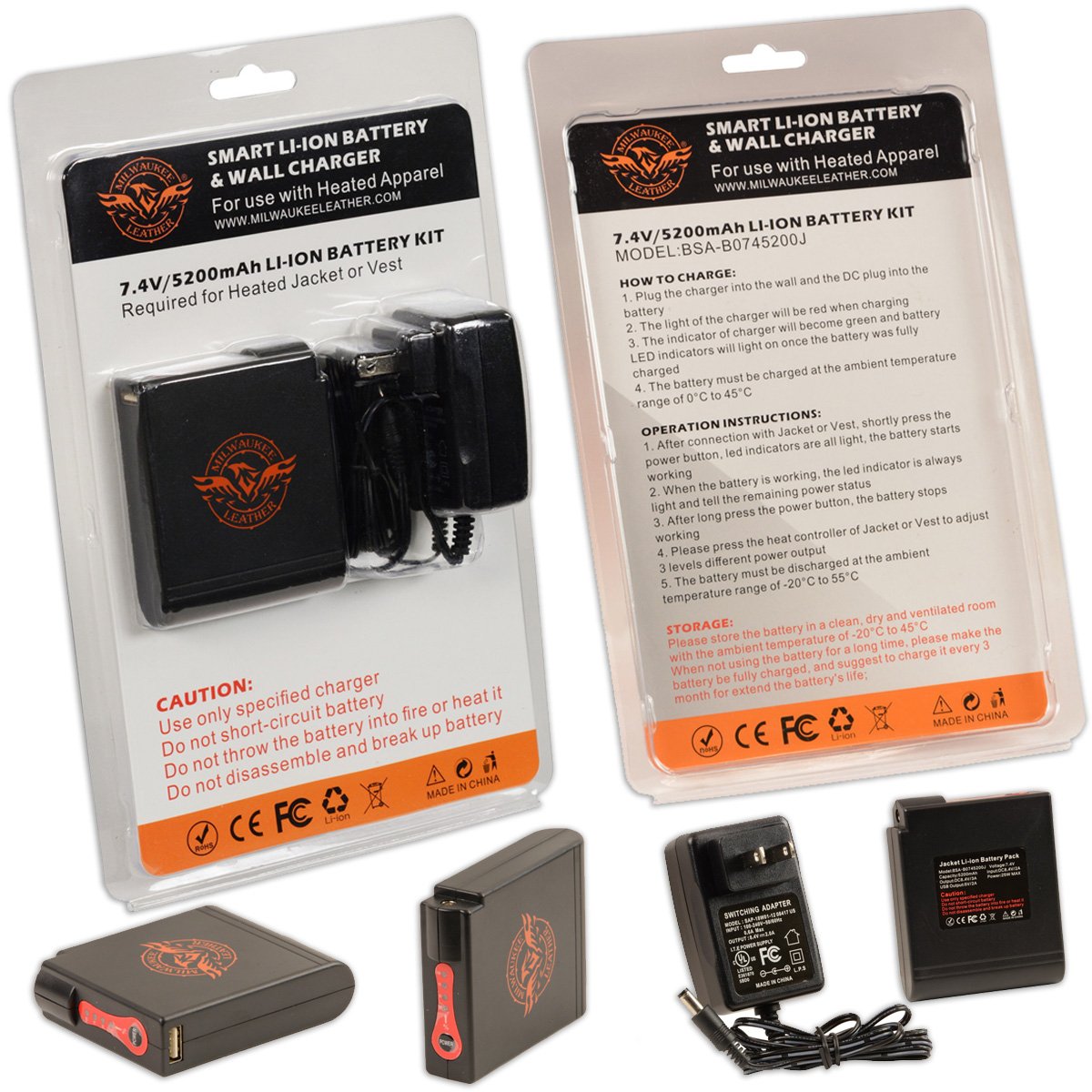 Heated Jacket for Men's Black Cowhide Leather Motorcycle Vented Jacket for All Seasons MLM1513SET