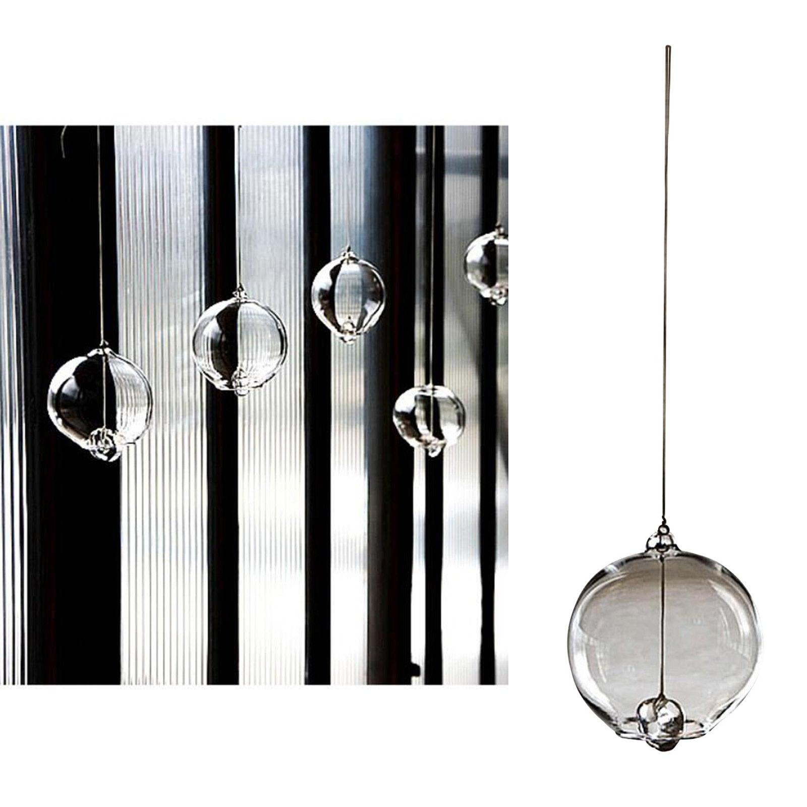 Japanese Wind Chimes Romantic Small Wind Bells Simple and Beautiful Label Pendant Chimes Wind Bells Glass Japanese Style Pendant Home Indoor Outdoor Bedroom Garden Decor Best Gift Celebrations