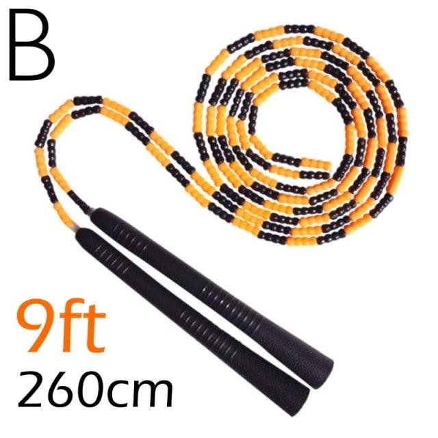 Jump Skipping Rope Beginner Soft Beaded Adjustable Tangles Free Fitness Skipping Rope For Men Women Kids Soft Beaded Skipping Rope Keeping Fit For Training Workout And Weight Loss