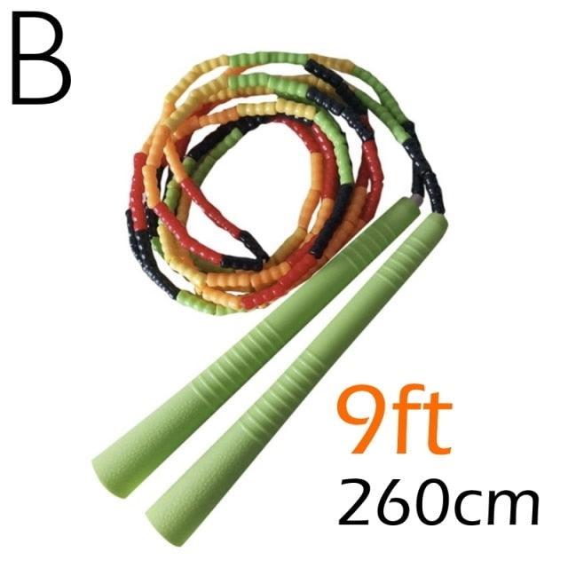 Jump Skipping Rope Beginner Soft Beaded Adjustable Tangles Free Fitness Skipping Rope For Men Women Kids Soft Beaded Skipping Rope Keeping Fit For Training Workout And Weight Loss