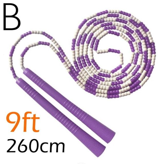 Jump Skipping Rope Beginner Soft Beaded Adjustable Tangles Free Fitness Skipping Rope For Men Women Kids Soft Beaded Skipping Rope Keeping Fit For Training Workout And Weight Loss