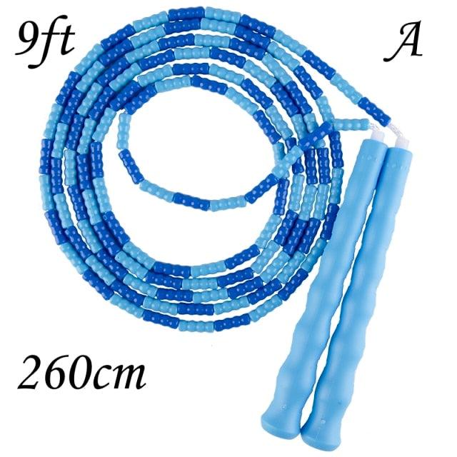 Jump Skipping Rope Beginner Soft Beaded Adjustable Tangles Free Fitness Skipping Rope For Men Women Kids Soft Beaded Skipping Rope Keeping Fit For Training Workout And Weight Loss