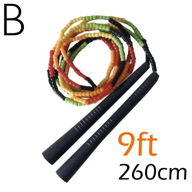 Jump Skipping Rope Beginner Soft Beaded Adjustable Tangles Free Fitness Skipping Rope For Men Women Kids Soft Beaded Skipping Rope Keeping Fit For Training Workout And Weight Loss