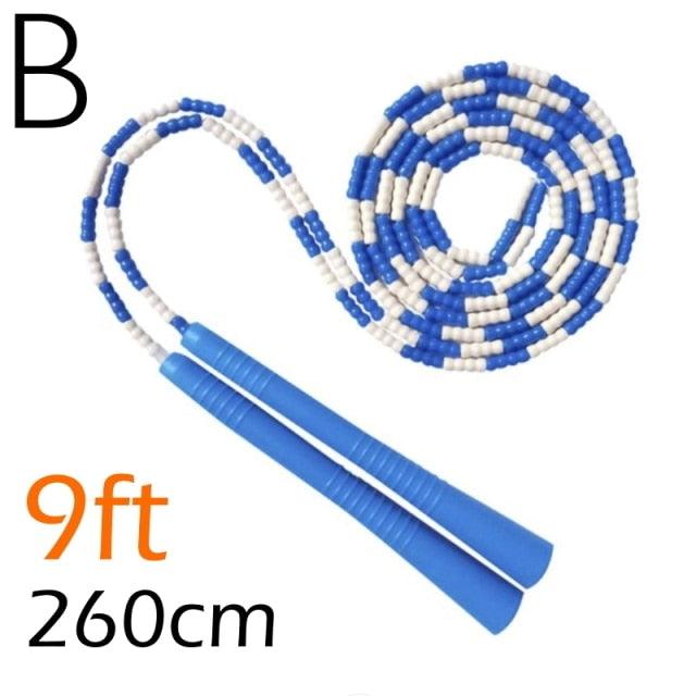Jump Skipping Rope Beginner Soft Beaded Adjustable Tangles Free Fitness Skipping Rope For Men Women Kids Soft Beaded Skipping Rope Keeping Fit For Training Workout And Weight Loss