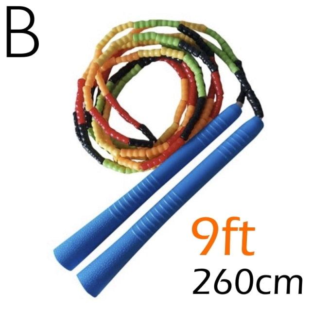 Jump Skipping Rope Beginner Soft Beaded Adjustable Tangles Free Fitness Skipping Rope For Men Women Kids Soft Beaded Skipping Rope Keeping Fit For Training Workout And Weight Loss