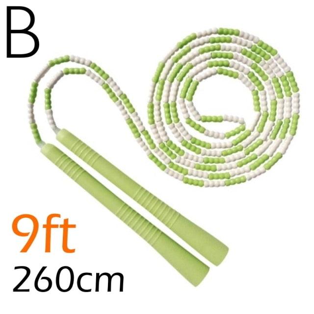 Jump Skipping Rope Beginner Soft Beaded Adjustable Tangles Free Fitness Skipping Rope For Men Women Kids Soft Beaded Skipping Rope Keeping Fit For Training Workout And Weight Loss