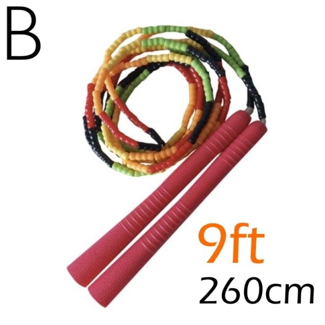 Jump Skipping Rope Beginner Soft Beaded Adjustable Tangles Free Fitness Skipping Rope For Men Women Kids Soft Beaded Skipping Rope Keeping Fit For Training Workout And Weight Loss