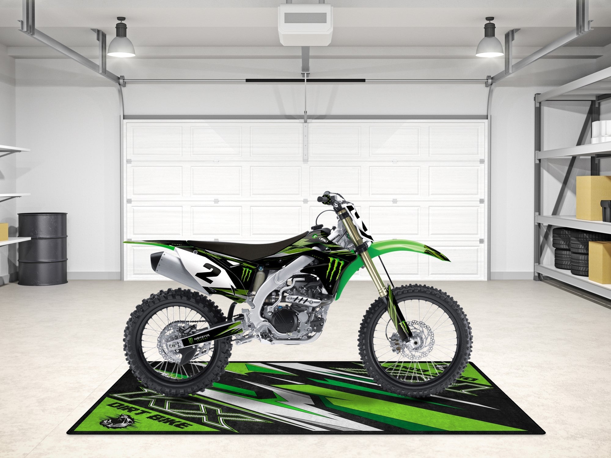 MPM Motorcycle Mat for Kawasaki KX - MM7252