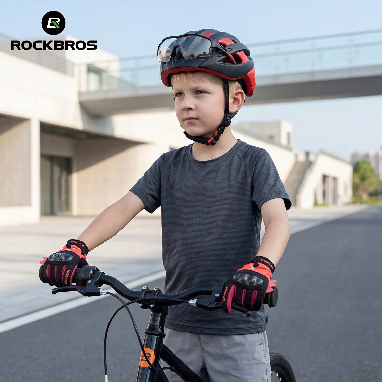Kids Full Finger Gloves with Hard Shell Protection
