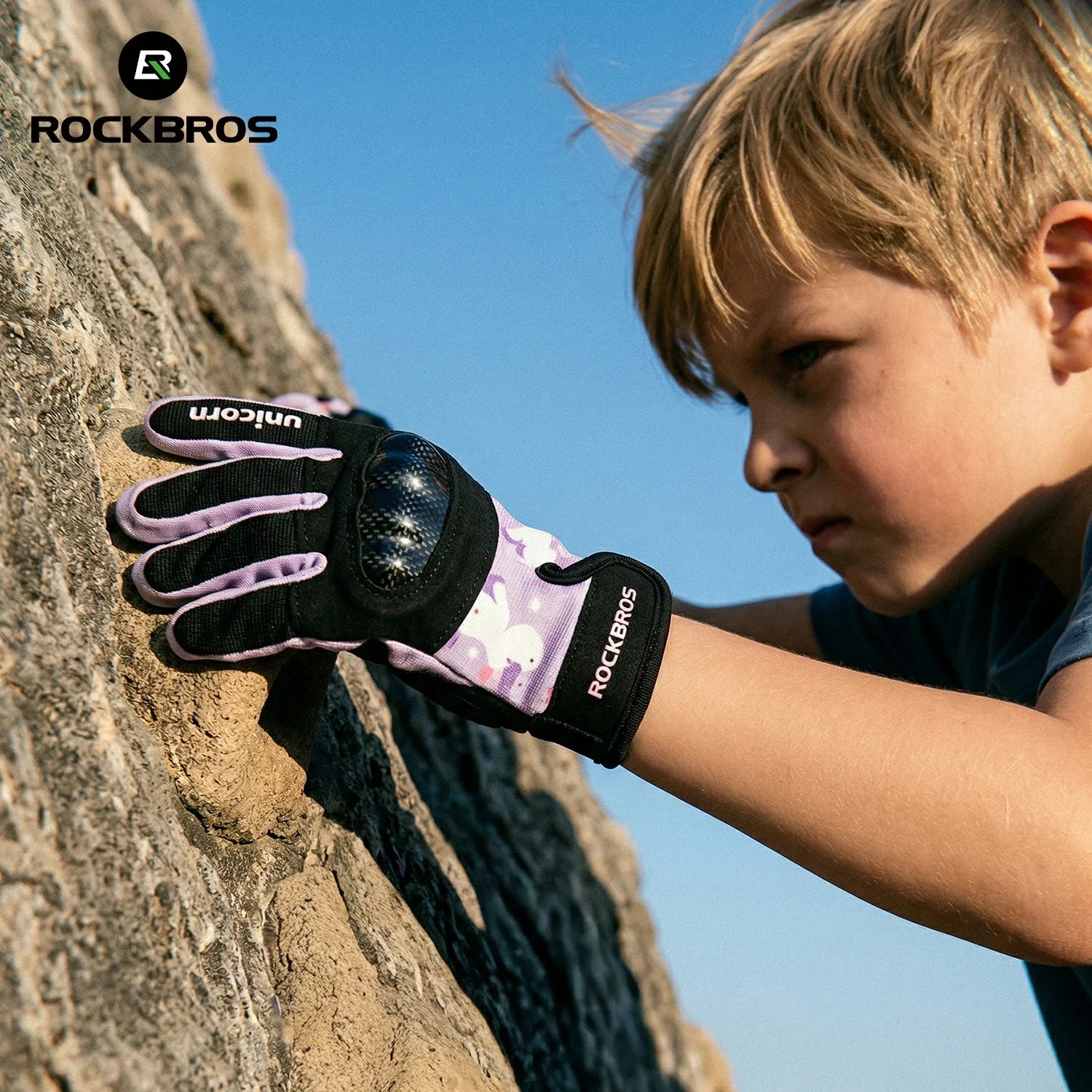 Kids Full Finger Gloves with Hard Shell Protection