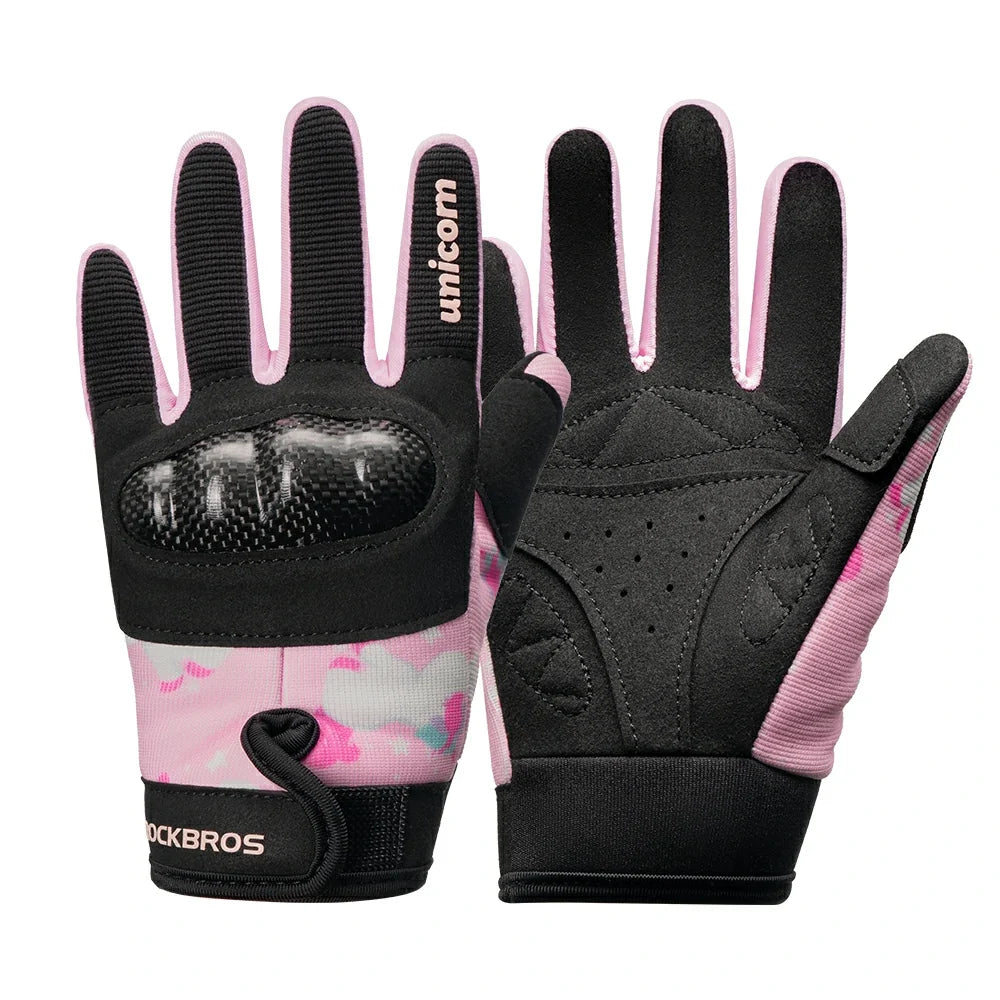 Kids Full Finger Gloves with Hard Shell Protection