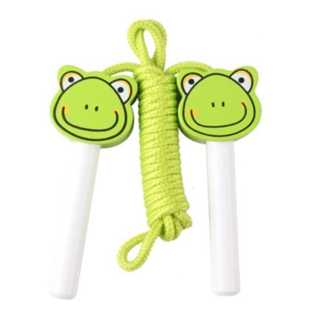 Kids Wood Jump Skip Rope Toy Exercise Play Animal Colorful Rainbow Woo ...