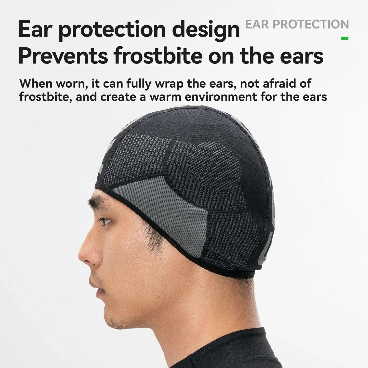 Knitted Cycling Cap for Under-Helmet Use Lightweight