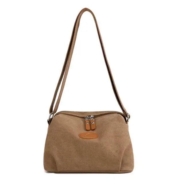 Lavish Style Canvas Crossbody Bag For Women And Girld Travel Bag Lightweighted Casual Shoulder Bag For Females