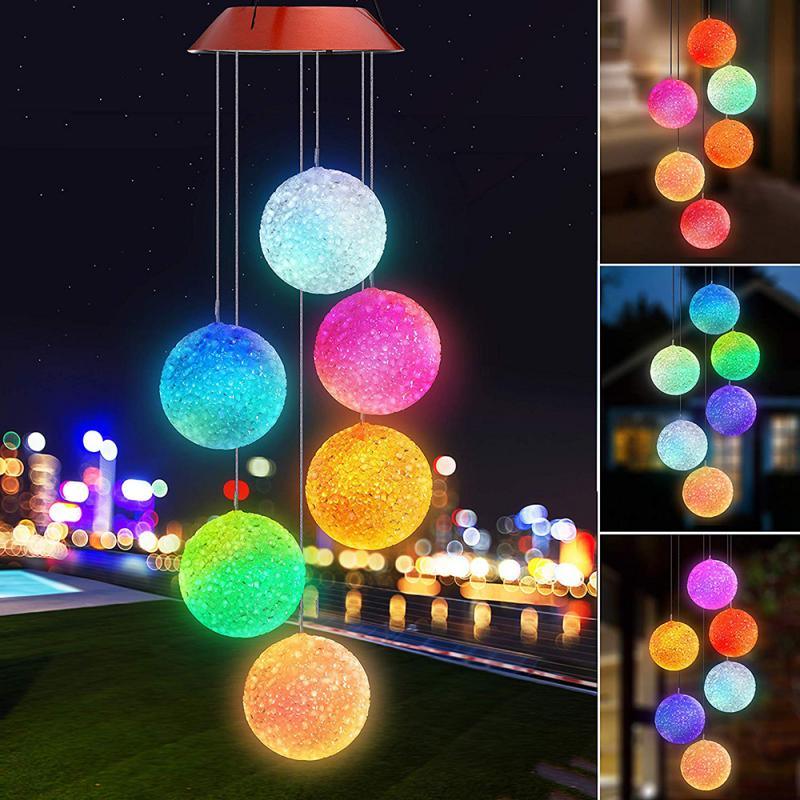 LED Color Changing Wind Chime Outdoor Solar Powered Butterfly Wind Chimes Home Garden Light Solar Butterfly Wind Chime Hanging Decoration Lamp Outdoor For Garden Patio Home Decoration
