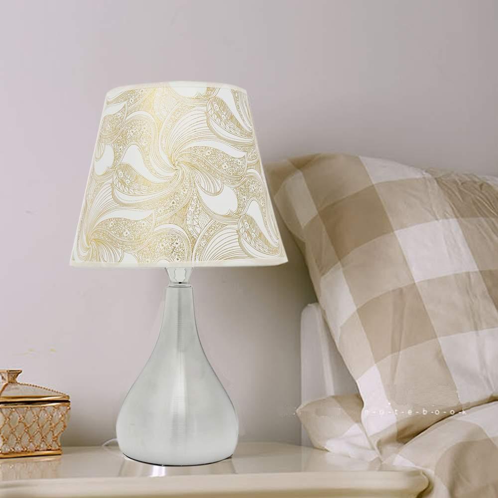 LED Desk Lamp with E27 Bulb 110V-240V Modern Bedside Lamps Table Lamps For  Indoor Bedroom / Living Room Lighting White Light Decorative Study Lamps for Bedroom Décor