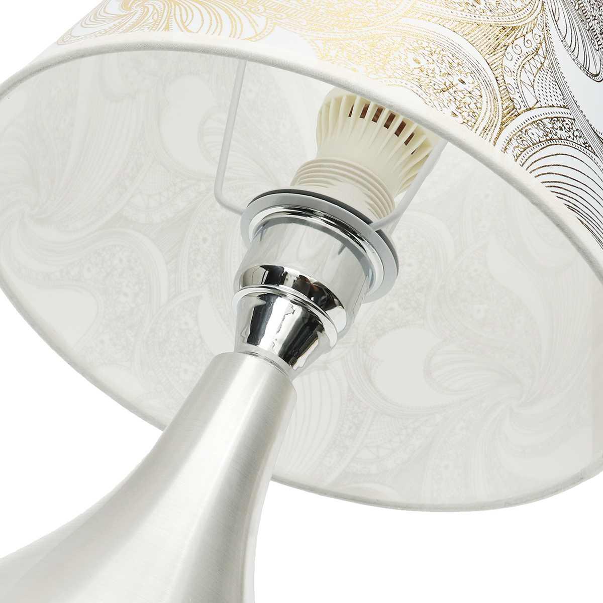 LED Desk Lamp with E27 Bulb 110V-240V Modern Bedside Lamps Table Lamps For  Indoor Bedroom / Living Room Lighting White Light Decorative Study Lamps for Bedroom Décor
