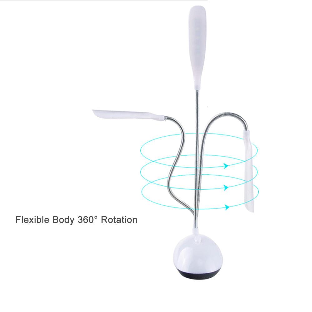 LED Desk Light Table Lamp Reading Book Light 3xAAA Battery Desk Lamp Mini Eye Protection Office Bedroom Bedside LED Study Table Decorative Table Lamp Cute Study Lamps for Bedroom Décor