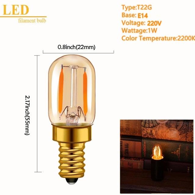 LED Spiral Filament Light Bulb Warm White Vintage Edison Lamp Bedroom Decoracion Vintage Lamp Home Decor Holiday Night Eye Protection Led Bulb Light Lamp For Office Desk Lights