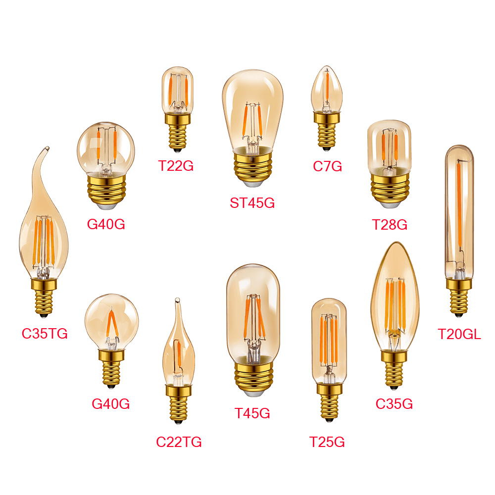 LED Spiral Filament Light Bulb Warm White Vintage Edison Lamp Bedroom Decoracion Vintage Lamp Home Decor Holiday Night Eye Protection Led Bulb Light Lamp For Office Desk Lights
