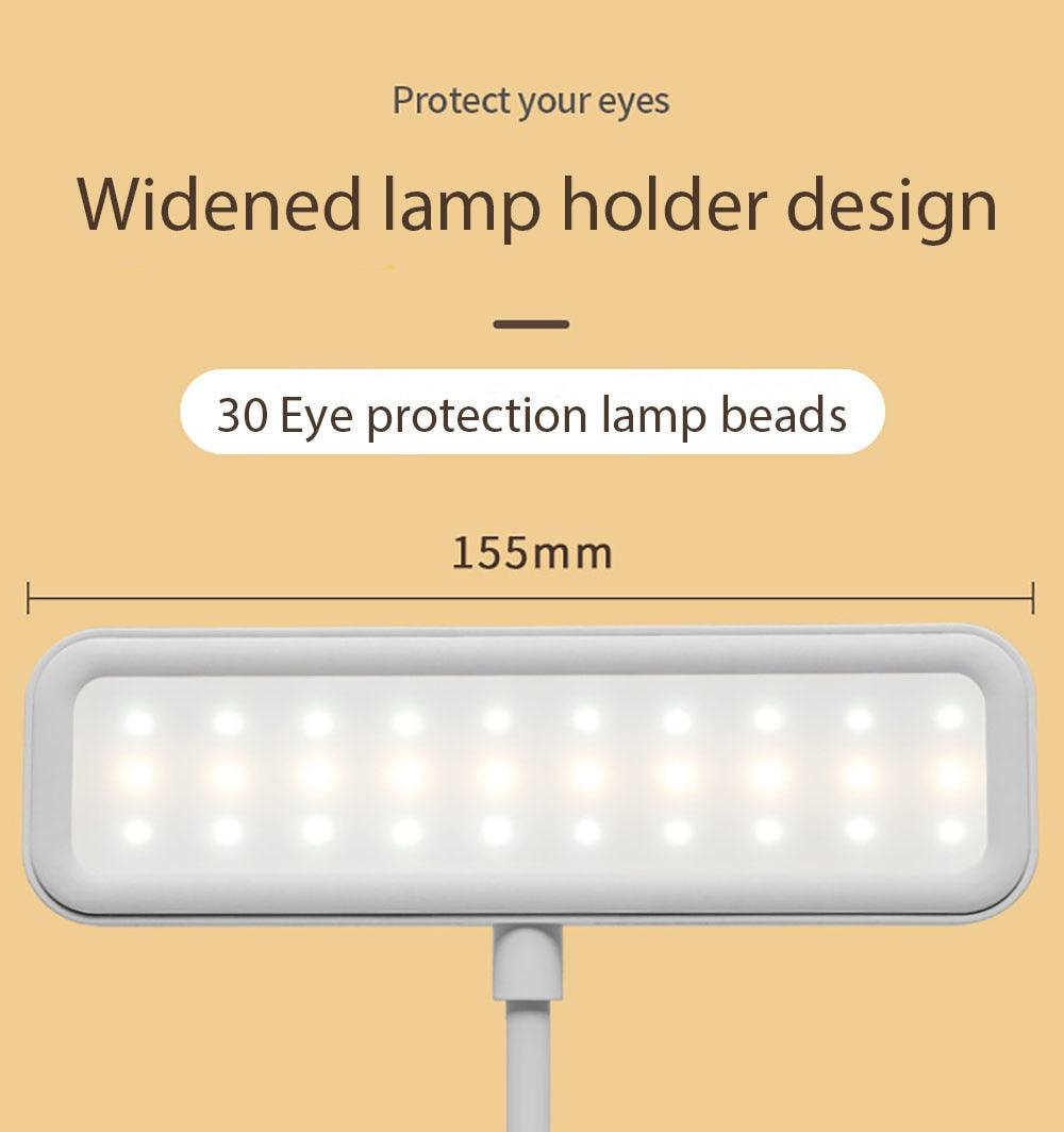 LED Table Lamp With Pen Storage Eye Protection Stepless Dimming Desk Lamp Study Children Smart LED Bedside Lamp Light Decorative Table Lamp Cute Study Lamps for Bedroom Décor