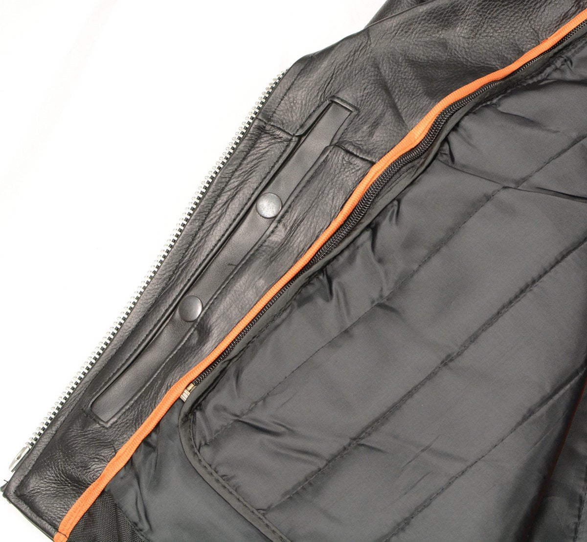 LKL2701 Women's Classic Black Premium Leather Motorcycle Rider Jacket with Built-In Belt