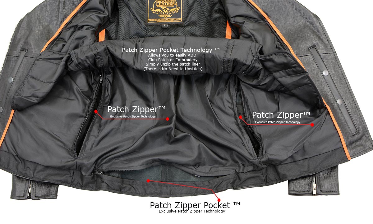 LKL2710 Women's Classic Black Braided Motorcycle Jacket with Studded Back