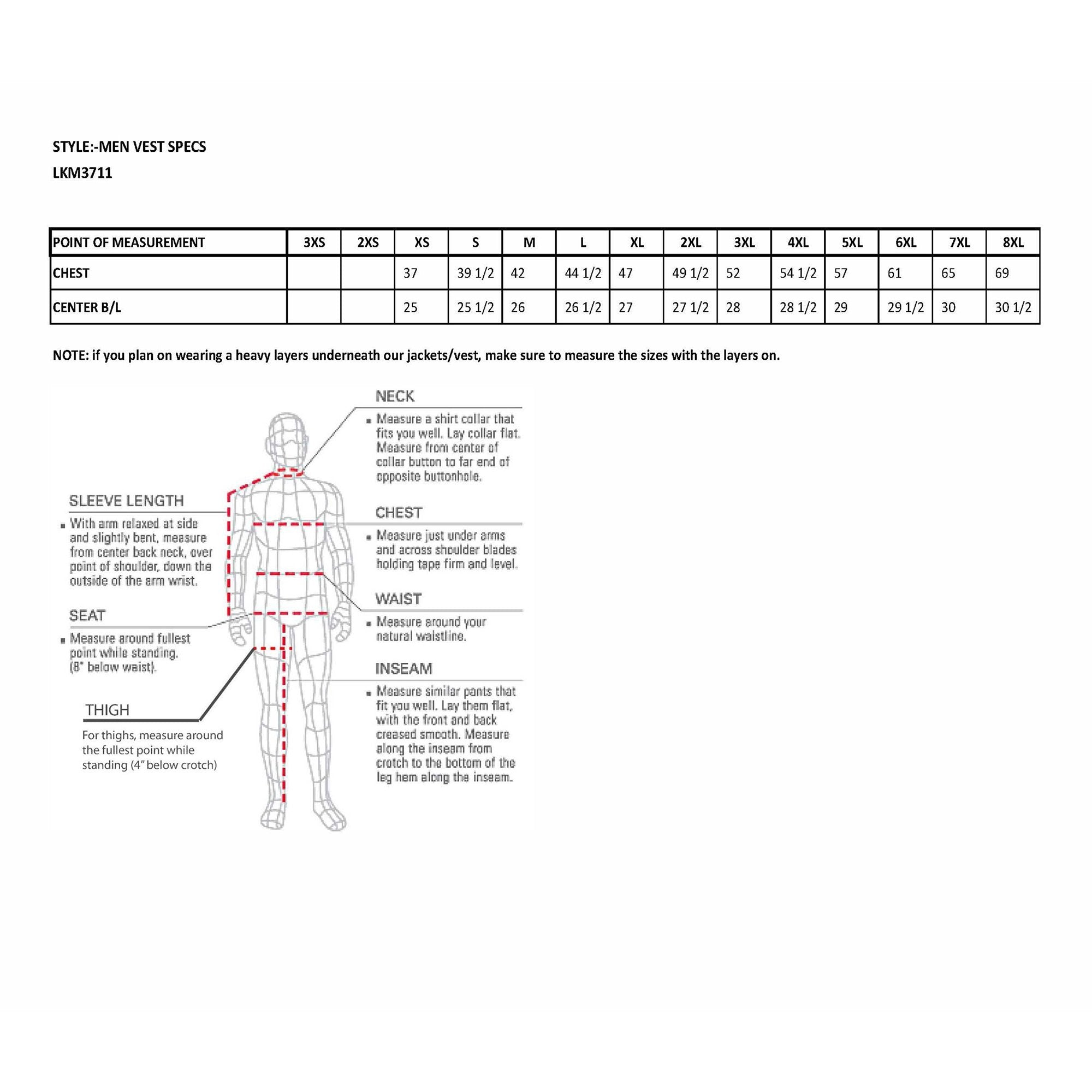 LKM3711 Men's Black Leather Collarless Club Style Motorcycle Rider Vest w/ Dual Front Closure