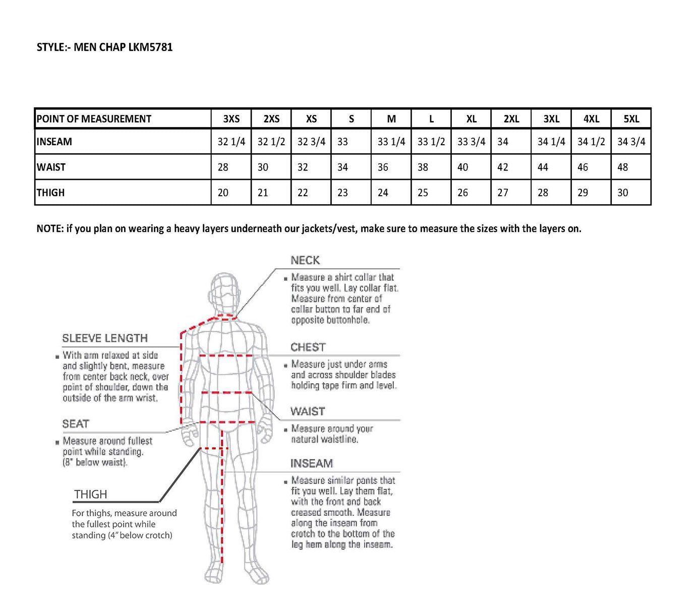 Chaps for Men's Black Premium Leather- Classic Jean Style Pockets Motorcycle Riders Chap- LKM5781