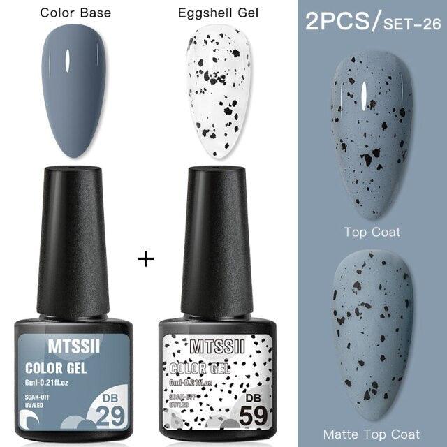 Luxury Gel Nail Polish Permanent Glossy Matte Egg Effect Elegant Stylish Eggshell Design For Women And Lady Nail Gel