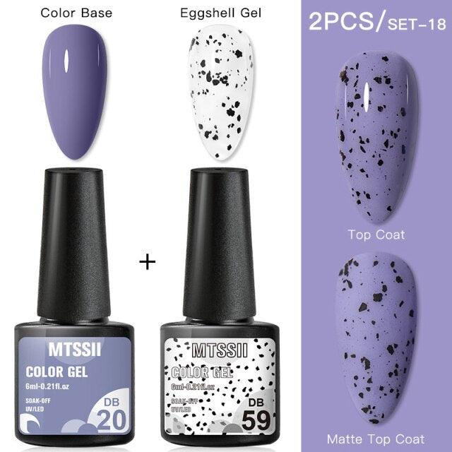Luxury Gel Nail Polish Permanent Glossy Matte Egg Effect Elegant Stylish Eggshell Design For Women And Lady Nail Gel