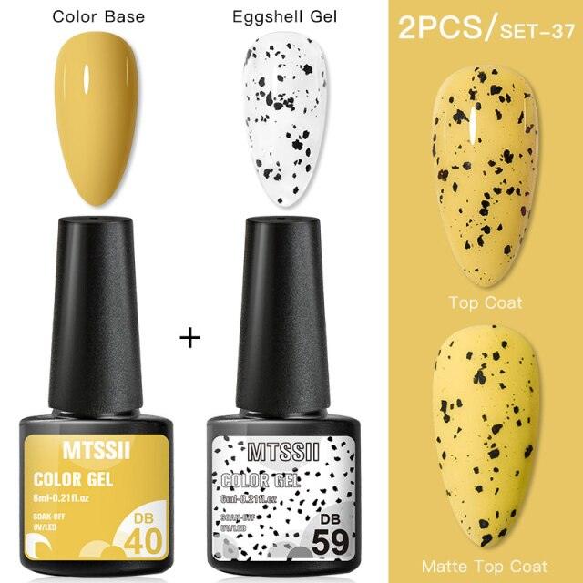 Luxury Gel Nail Polish Permanent Glossy Matte Egg Effect Elegant Stylish Eggshell Design For Women And Lady Nail Gel