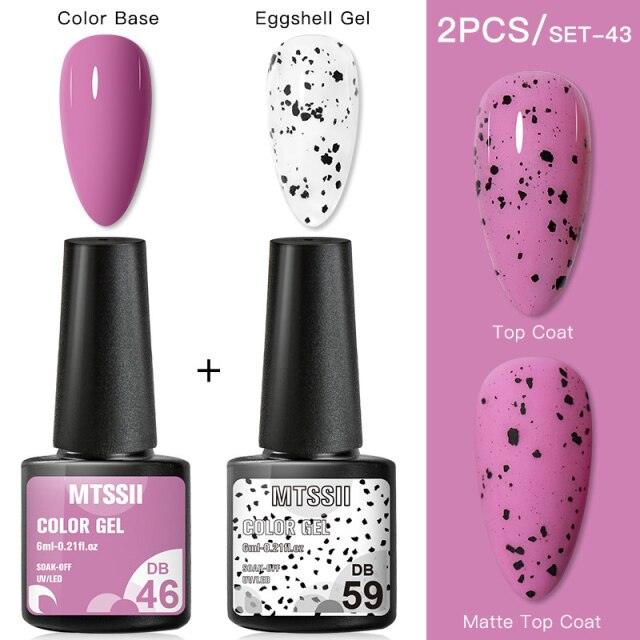 Luxury Gel Nail Polish Permanent Glossy Matte Egg Effect Elegant Stylish Eggshell Design For Women And Lady Nail Gel