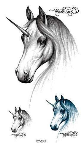 Luxury Head Deer Waterproof Temporary Stickers Tattoo Modern Colorful Tatoo For Women Men
