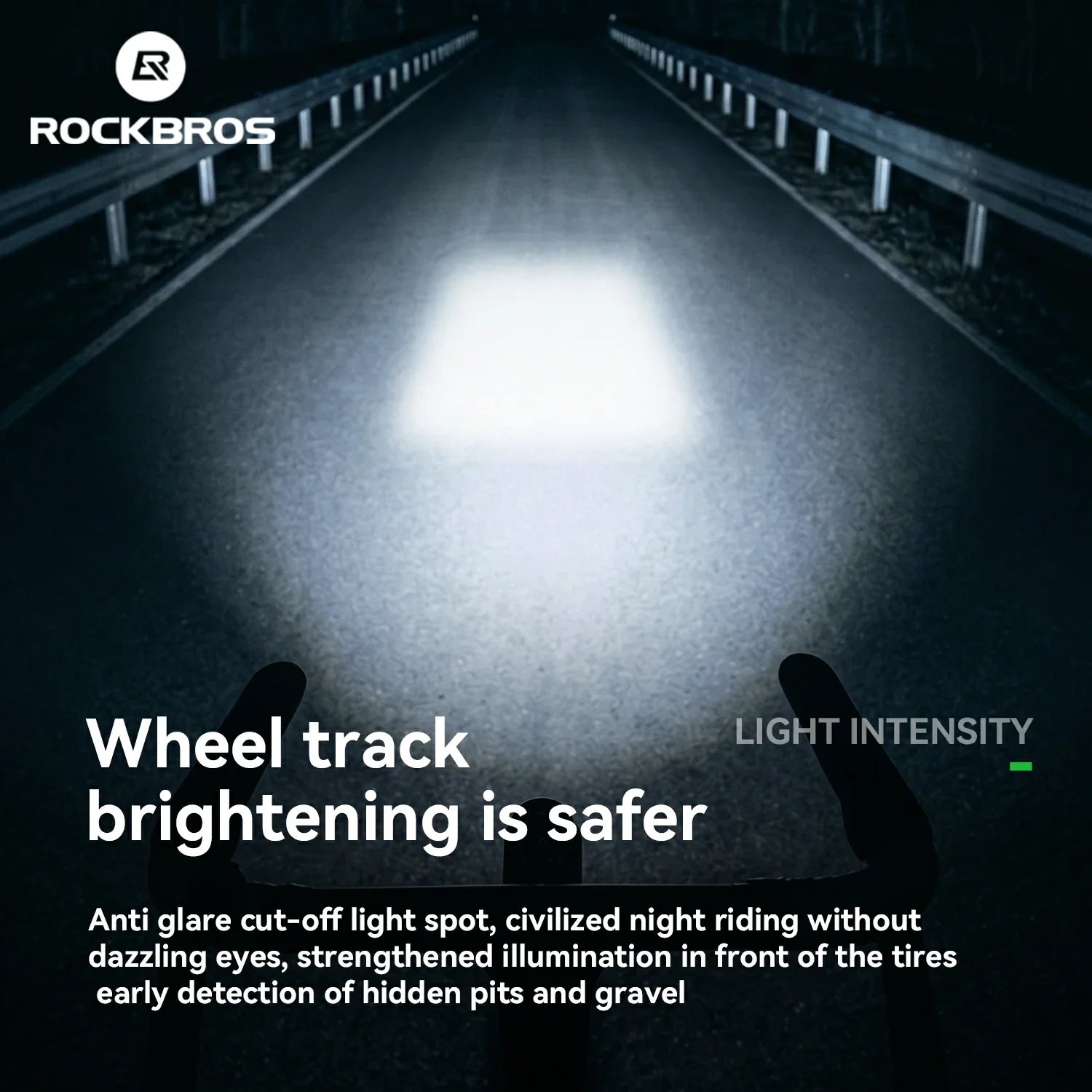 M5 Smart Bike Headlight 1000LM with Digital Display & Remote Control