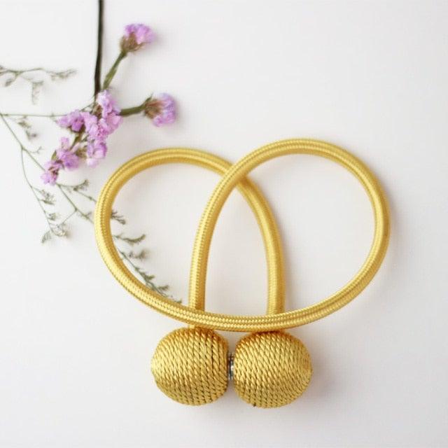 Magnetic Curtain Buckle Holder Tieback Window Accessories Curtain Decorative Curtain Tiebacks  Magnetic Curtain Tiebacks European Style Decorative Curtain Drape Tie With Strong Magnetic For Home And Office Decoration