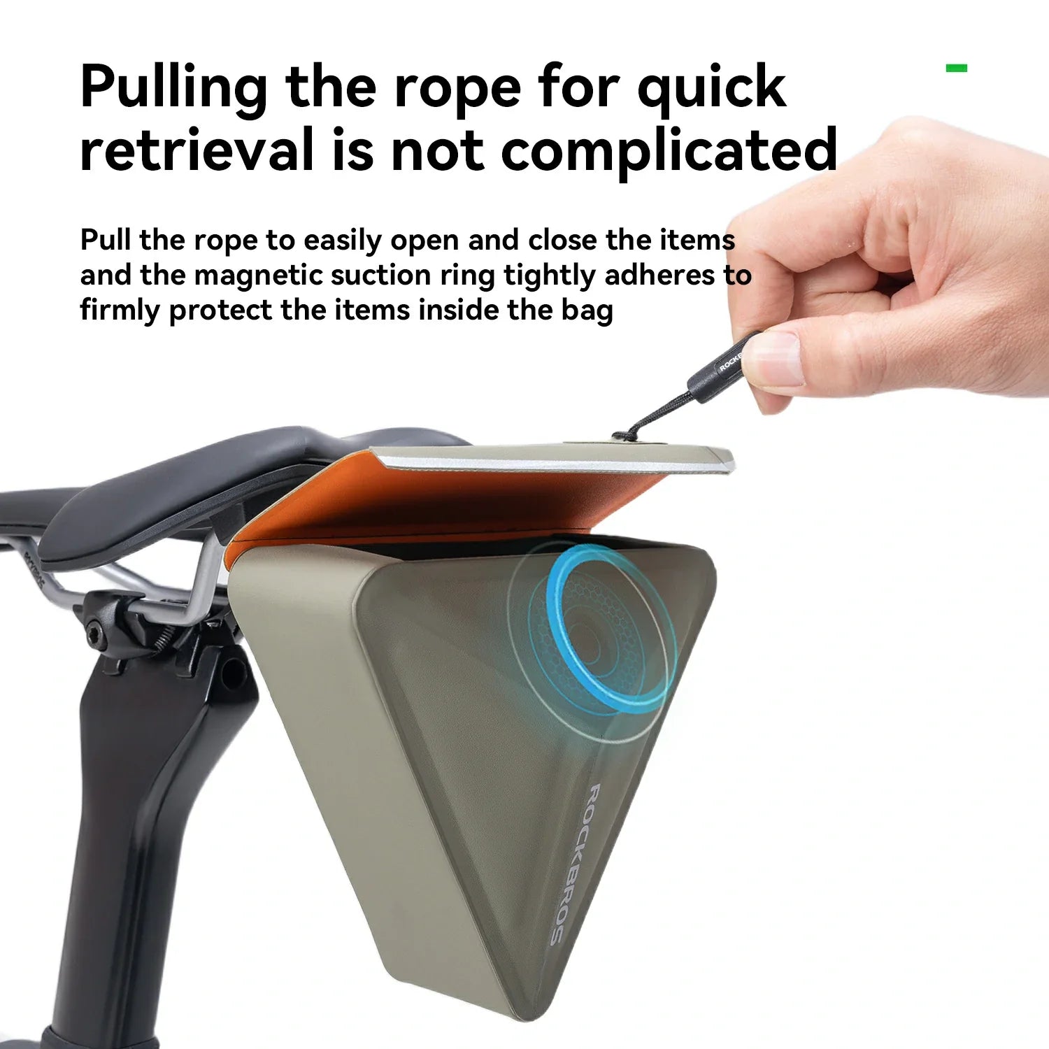 Magnetic Waterproof Tail Bag 0.6L-SaddleMate