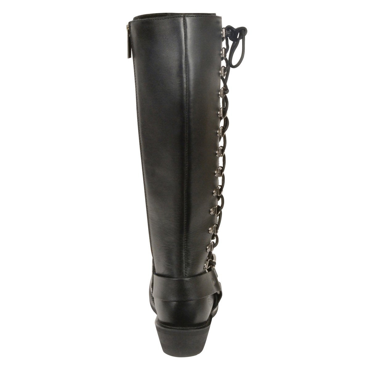 MBL9365W Women’s Wide Width Black Classic Harness 14-inch Square Toe Leather Boots
