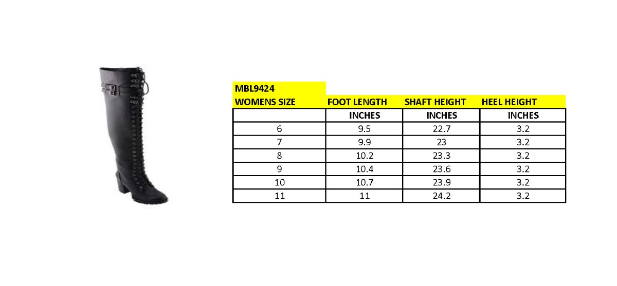 Women's Black Above the Knee Lace-Up Fashion Casual Boots MBL9424