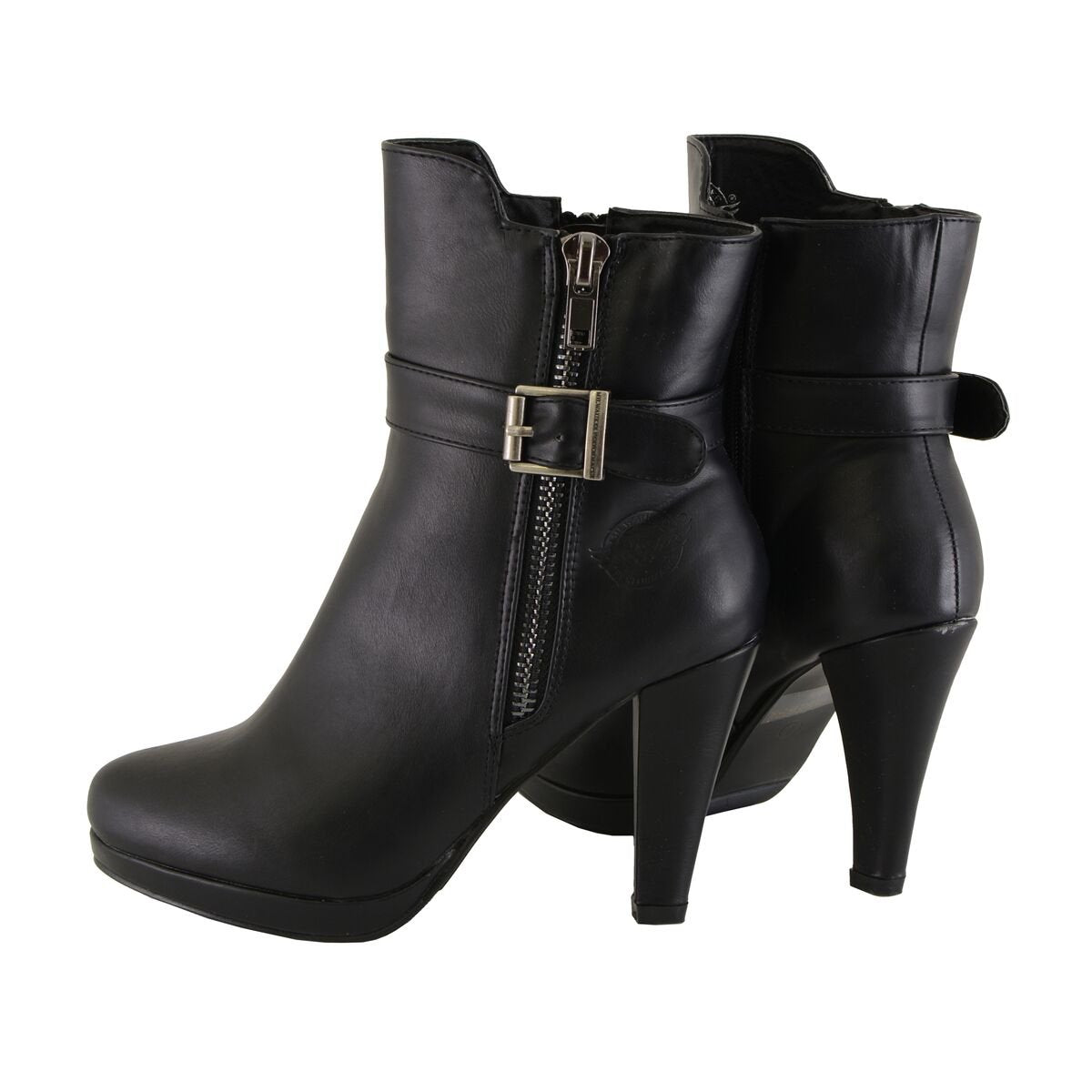 MBL9430 Women's Black Fashion Casual Boots with Side Zipper Entry