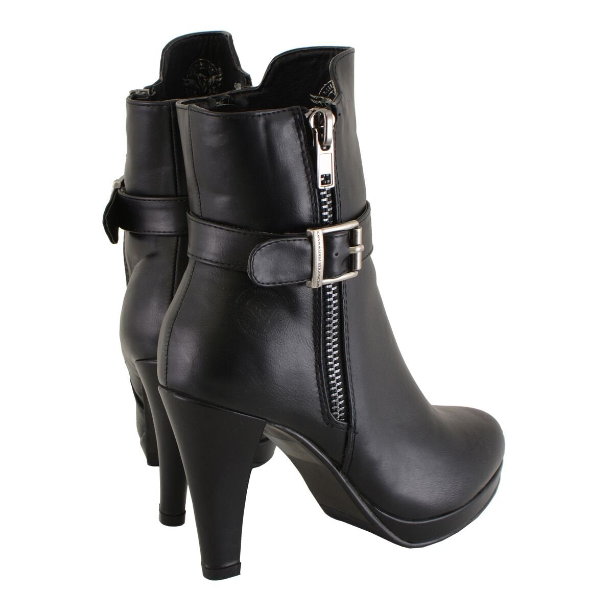 MBL9430 Women's Black Fashion Casual Boots with Side Zipper Entry