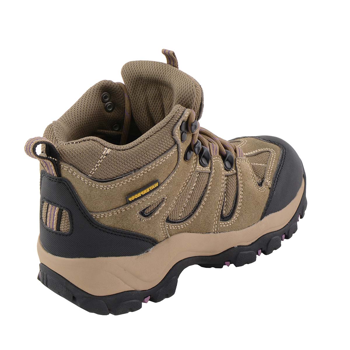 MBL9496 Women's Brown Leather Lace-Up Waterproof Outdoor Hiking Boots Shoes