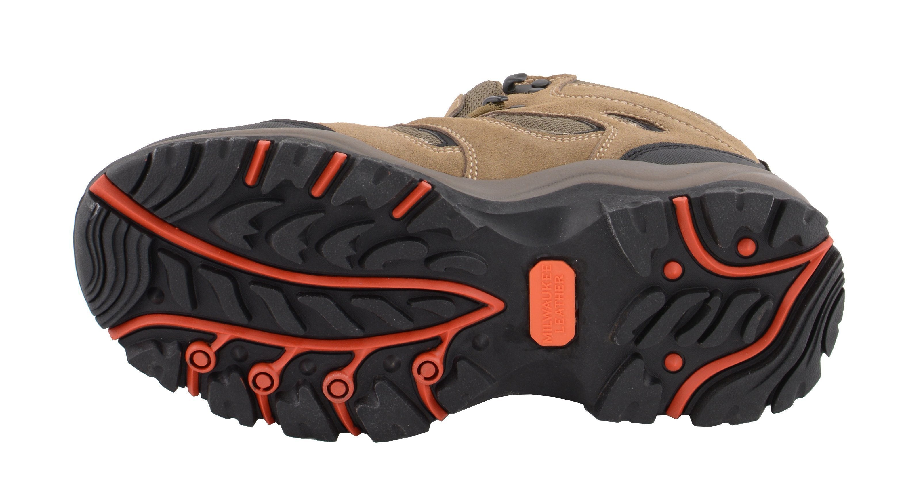 Men's Brown Suede Lace-Up Waterproof Outdoor Hiking Boots MBM9150