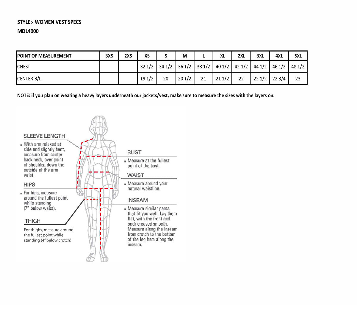 MDL4000 Women's Blue Plain Side 4 Snap Front Denim Vest