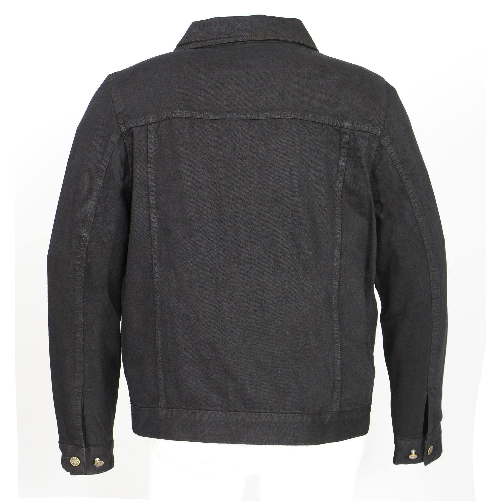MDM1015 Men's Black Classic Denim Jean Jacket