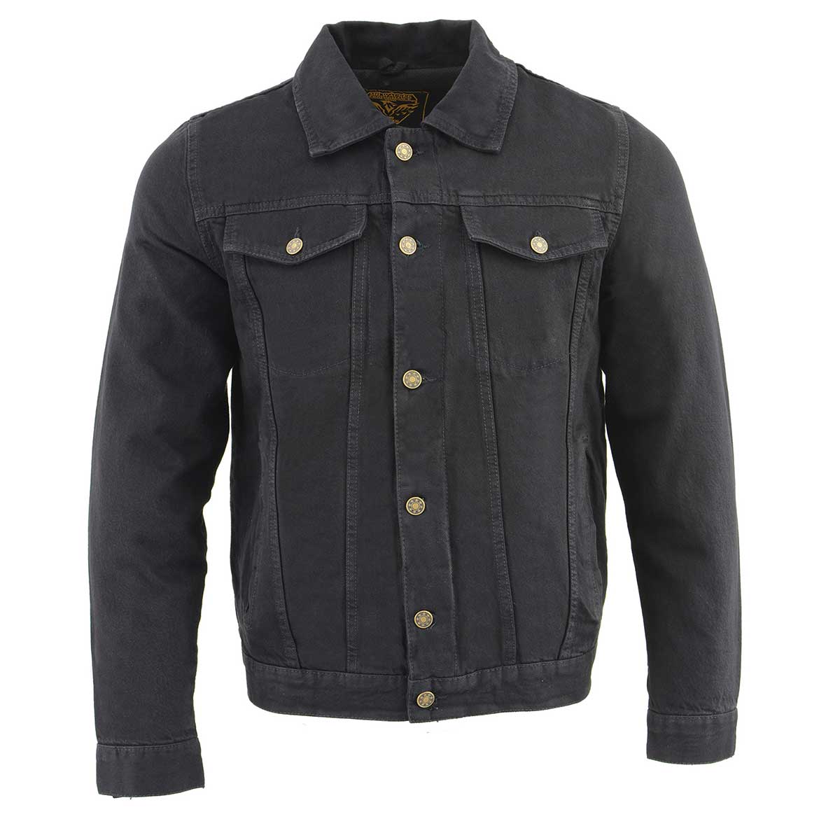 MDM1015 Men's Black Classic Denim Jean Jacket