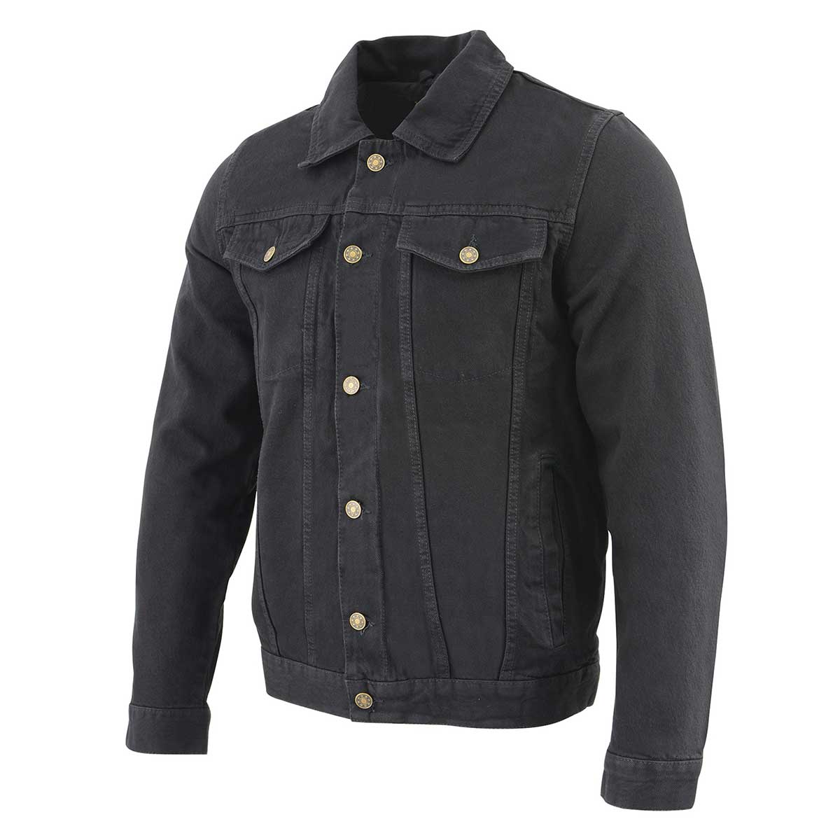 MDM1015 Men's Black Classic Denim Jean Jacket