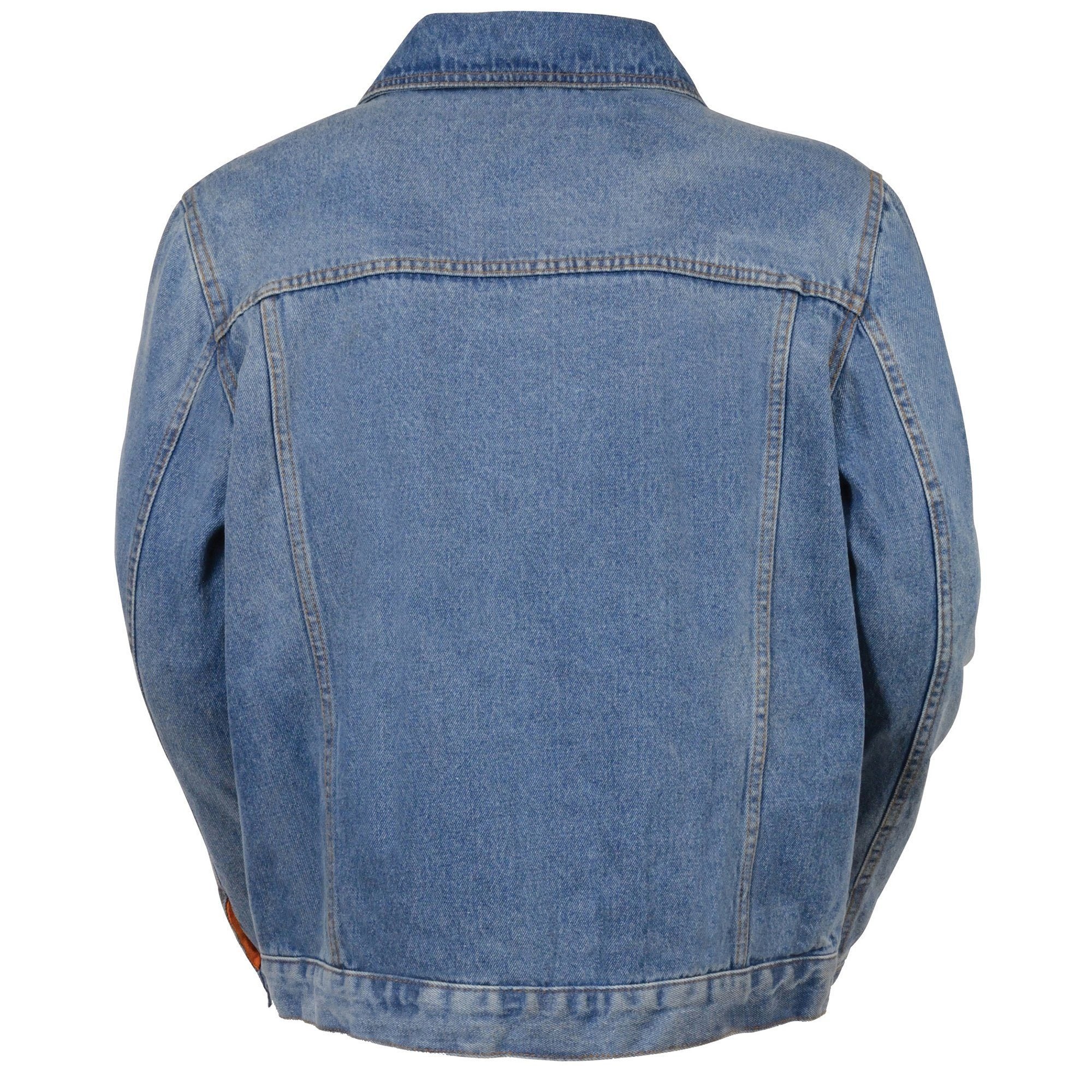 MDM1015 Men's Blue Classic Denim Jean Jacket