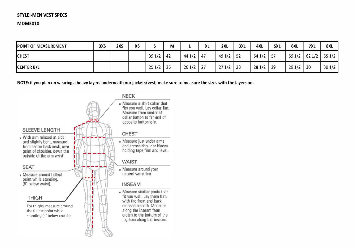 MDM3010 Men's Black Denim Club Style Biker Vest with Leather Trim and Hidden Zipper